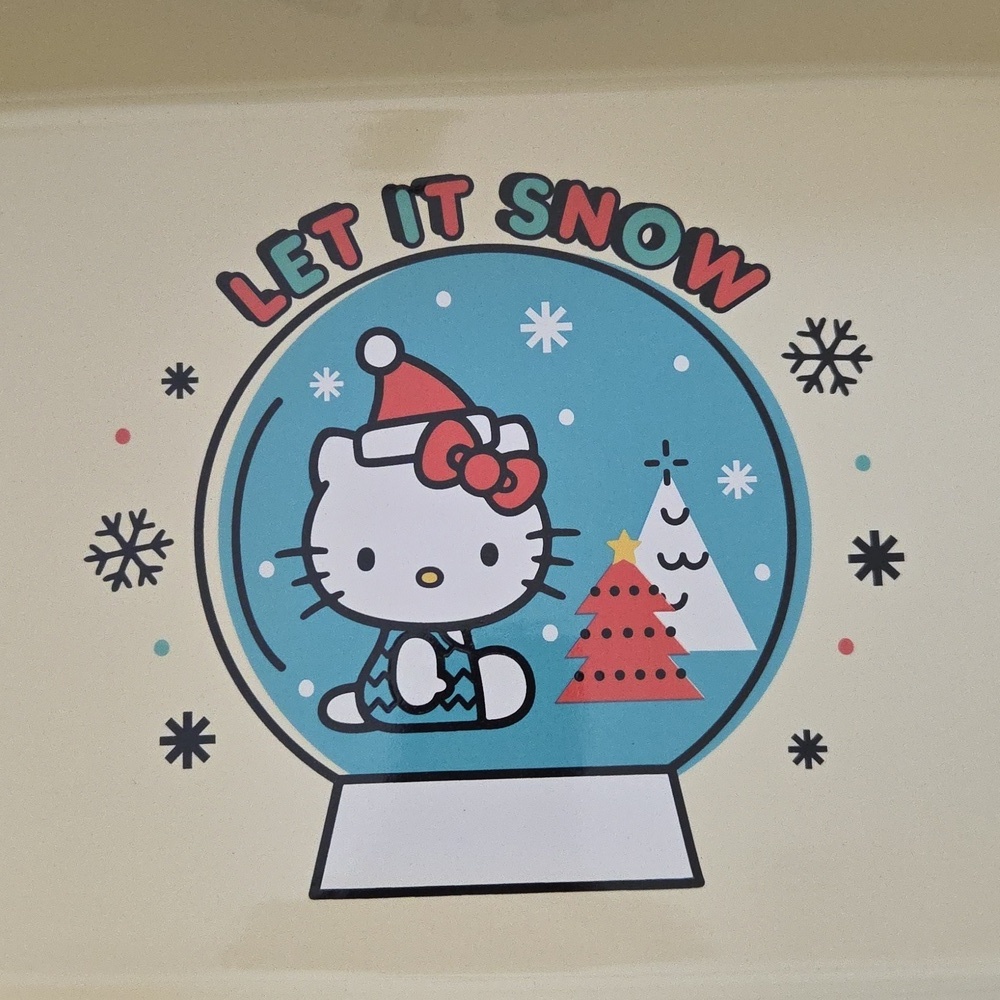 Hello Kitty Yellow Snow Globe Rectangular Baker